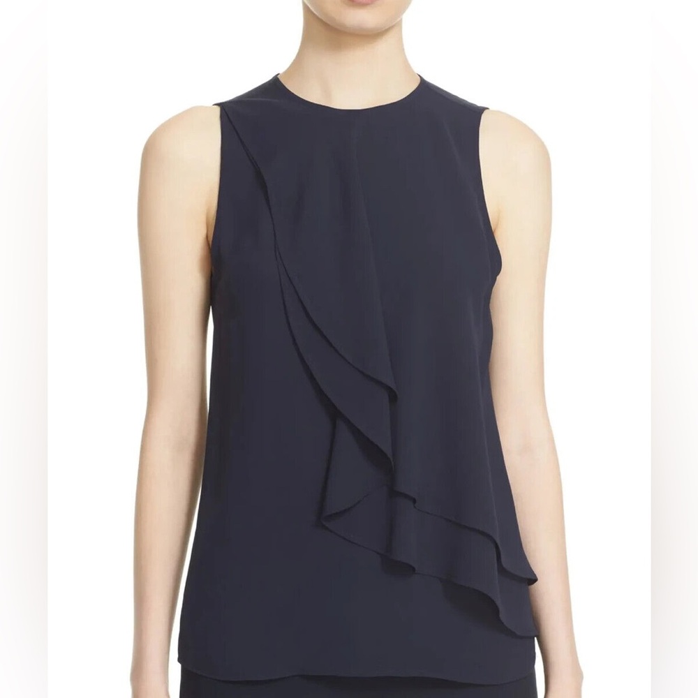 Theory Classic Georgette Elmali Silk Top